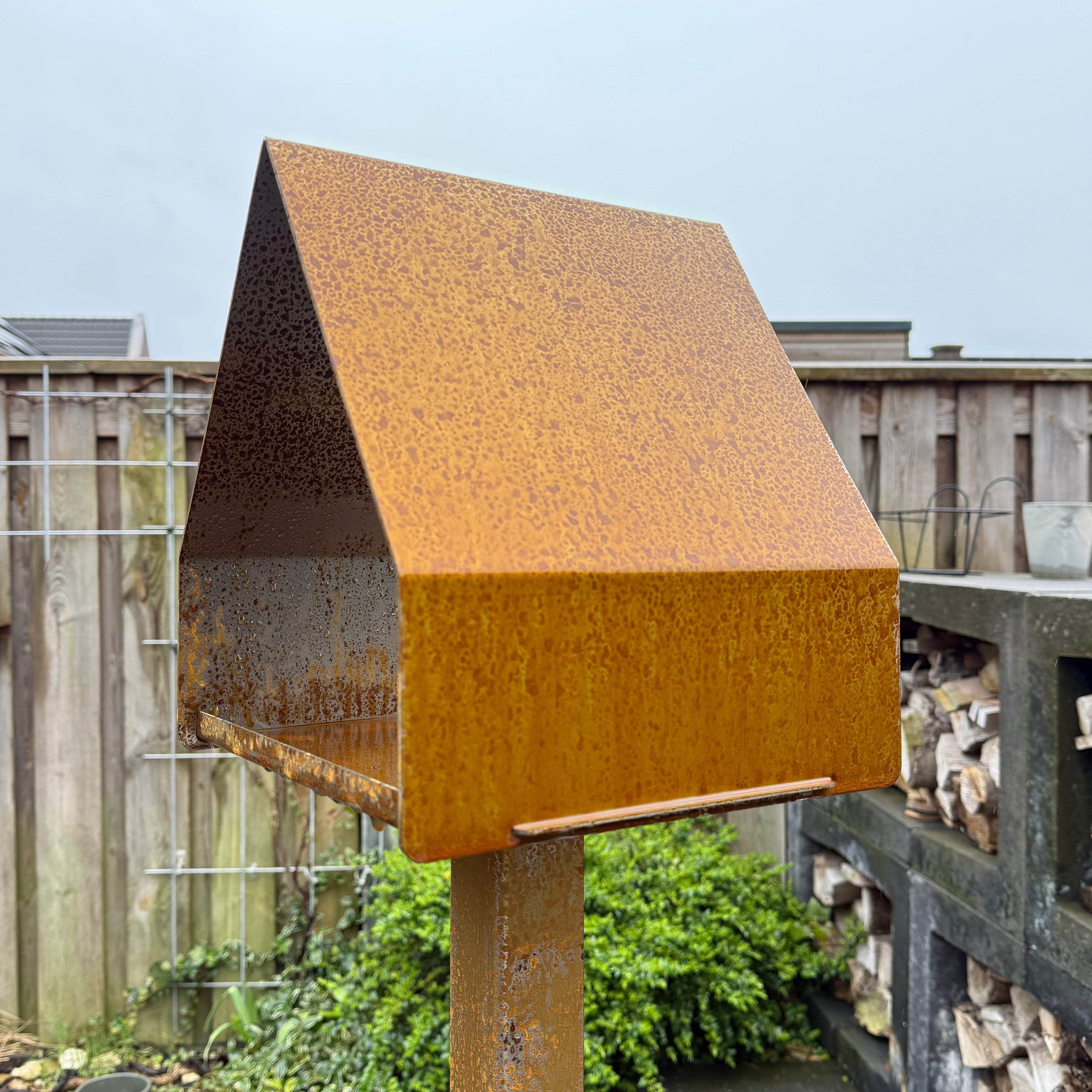 Voederpaal CORTEN