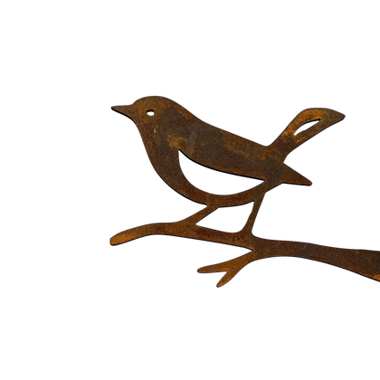 Tuinvorm GORGE – vogel op tak van cortenstaal voor in boomstam