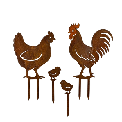 Piquet de jardin FAMILLE POULE