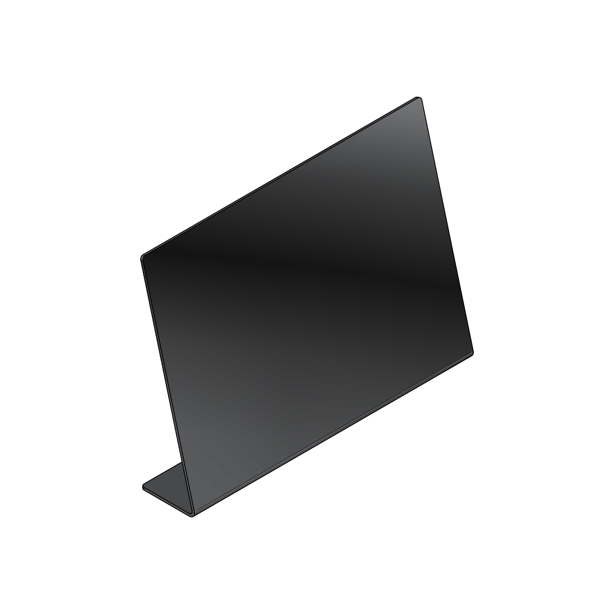 Horizontale Fotoplaat HORIZON van elektrisch verzinkt DC01 staal met UV-print, staand model voor landschaps- en groepsfoto’s