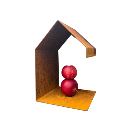 Vogelvoederhuis BITE – wandvoederhuisje met appelpi