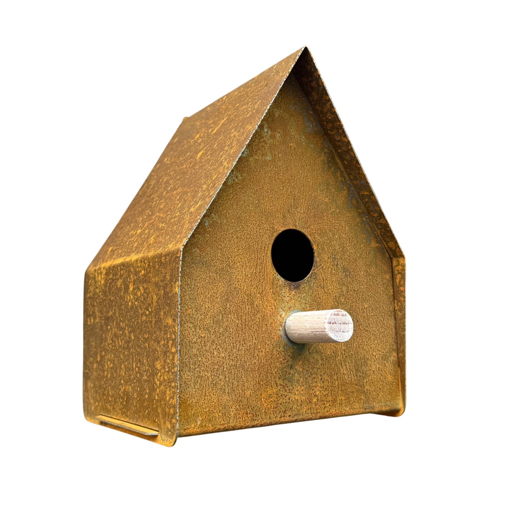 Vogelhuis YETI – wandmodel met zitstokje, schaduwlocatie aanbevolen