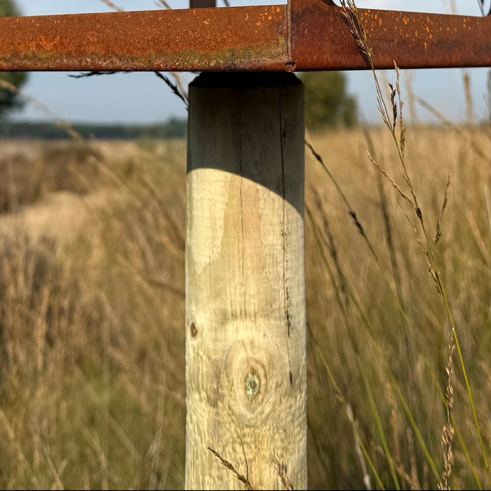 Vogelvoederhuis PAAL, staand houten vogelvoederhuis op paal voor tuinvogels, geschikt voor plaatsing in de tuin.