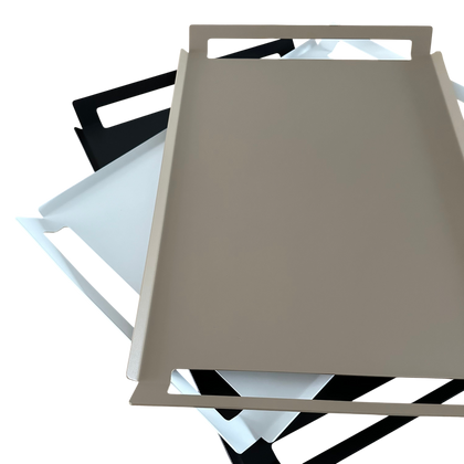 Dienblad SOLAR – poedergecoat aluminium dienblad 2mm dik