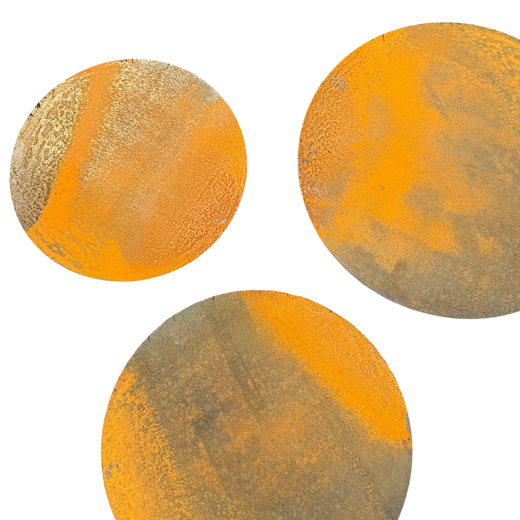 Stapsteen ROUND – ronde cortenstalen stapsteen Ø30cm Ø35cm Ø40cm