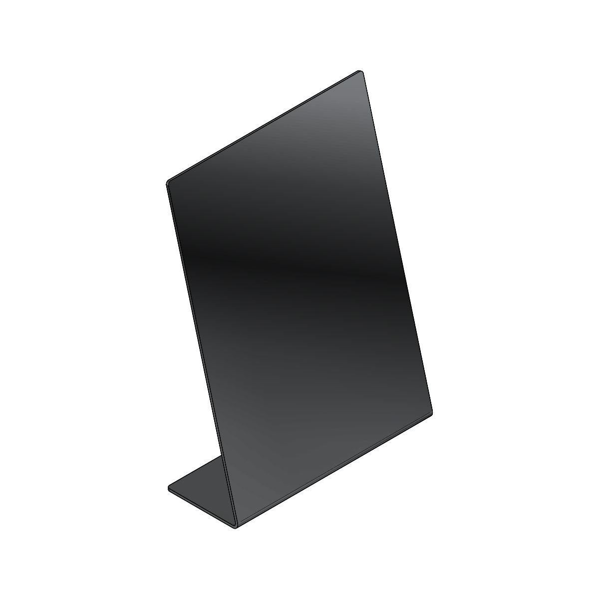 Verticale Fotoplaat PORTRAIT van elektrisch verzinkt DC01 staal met UV-print, staand model voor portretfoto’s