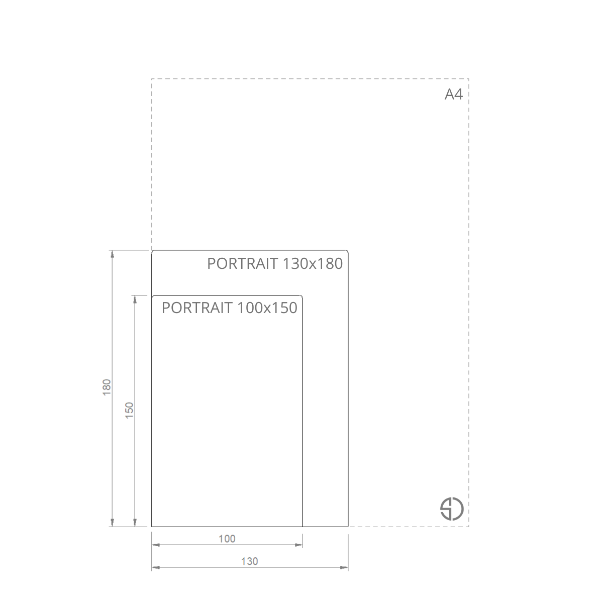 Fotoplaat PORTRAIT van 2 mm aluminium, staand fotopaneel voor portretfoto’s met UV-print op maat, robuuste moderne look
