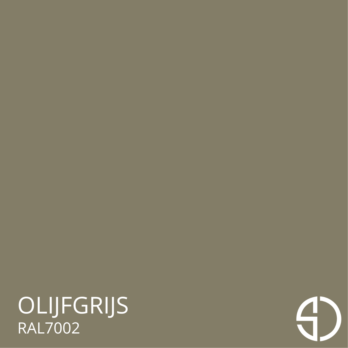 poedercoating in RAL7002 olijfgrijs, stoere en tijdloze grijstint met groene ondertoon.