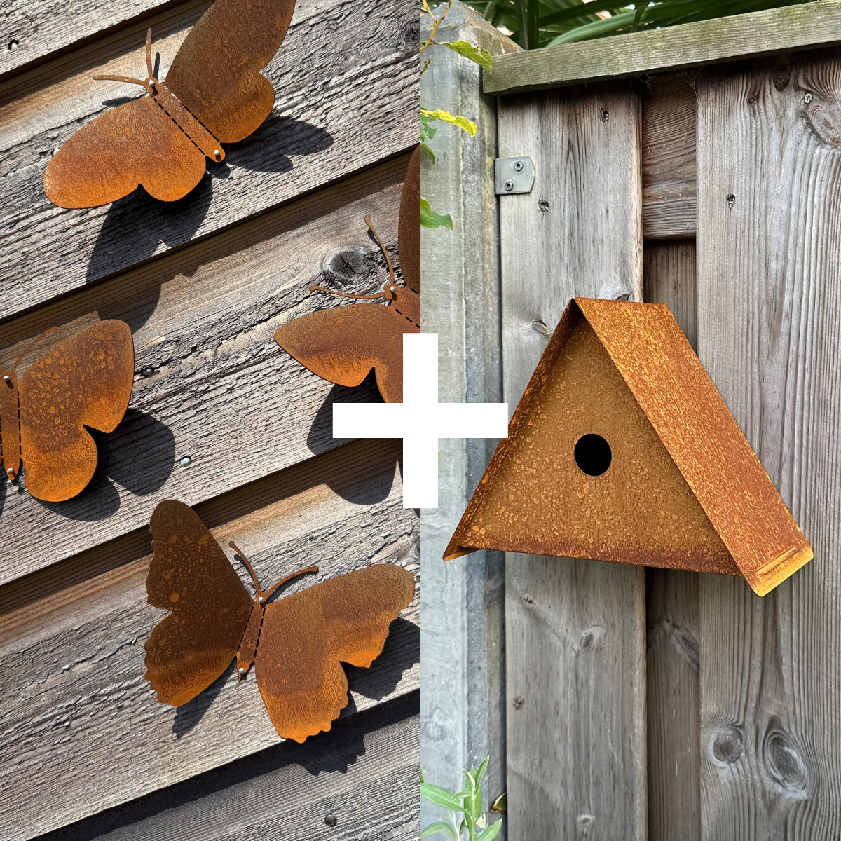BUNDEL | Tuinvorm BUTTERFLIES + Vogelhuis NEBULA