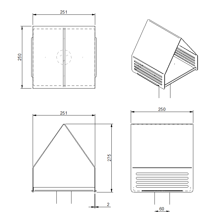 Design vogelvoederstation REZ met strakke vormgeving, duurzaam en weerbestendig