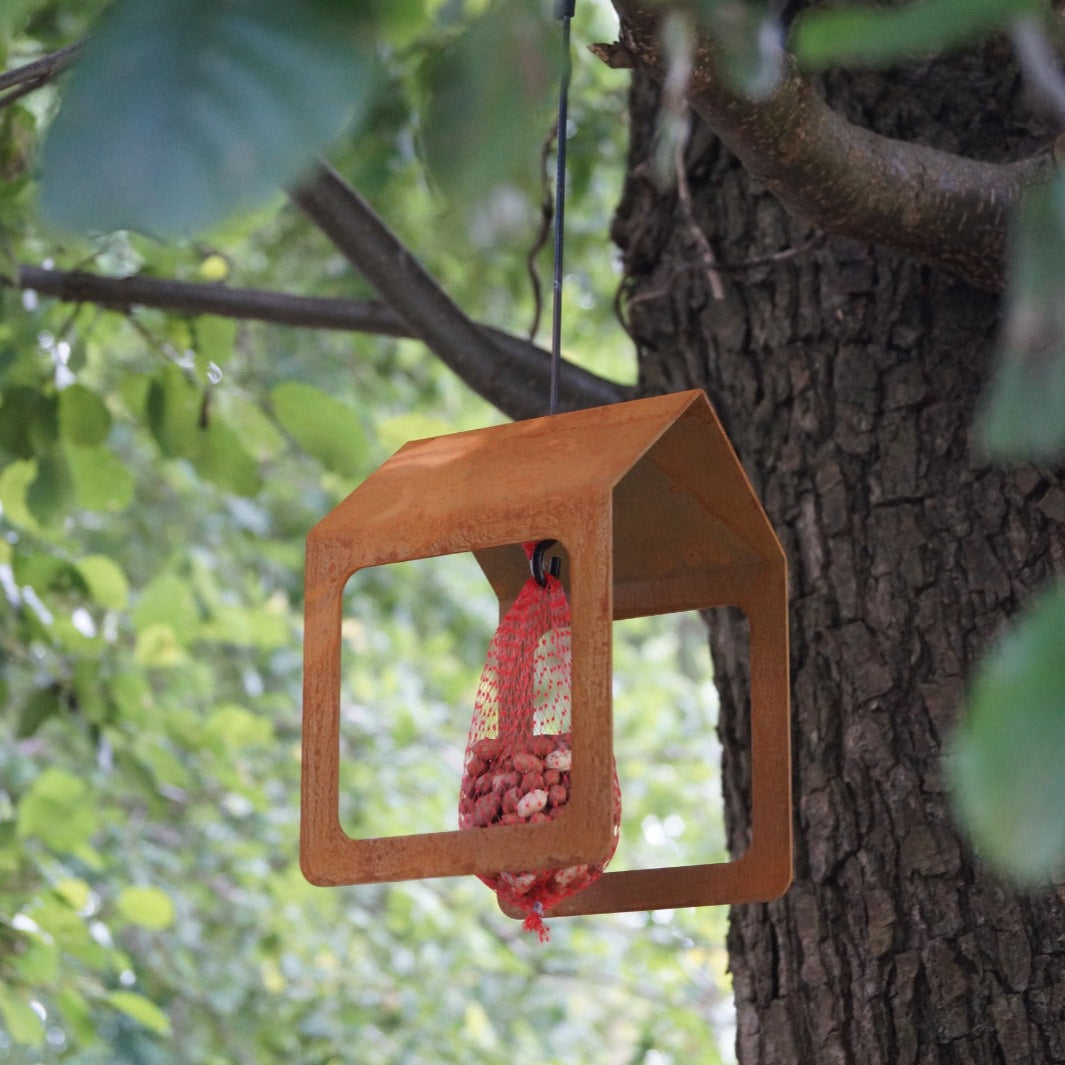 Vogelvoederhuis INFINITE – hangvoederhuis met vierkant gat