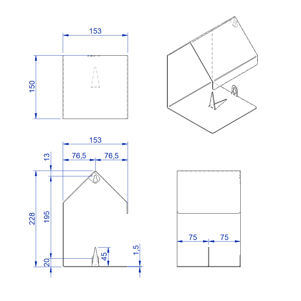 Vogelvoederhuis BITE - Cortenstaal | Stalen Design