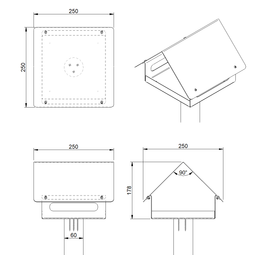 Vogelvoederhuis ZWAAIJ van Stalen Design | Cortenstaal