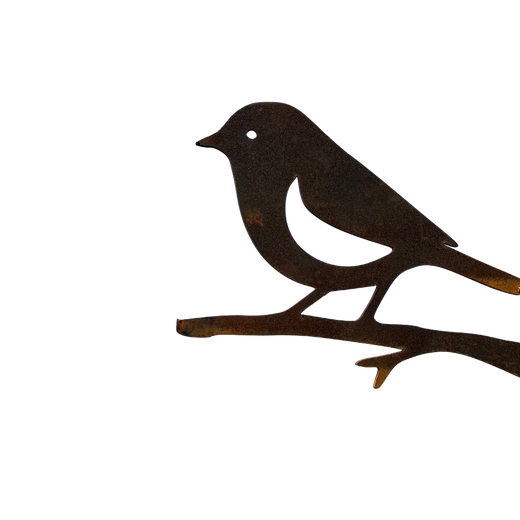 Tuinvorm RUDZIK – vogel op tak van cortenstaal, boomdecoratie