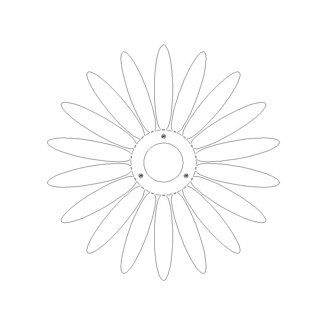 Wanddecoratie MARGA van cortenstaal met bloemmotief, ronde wanddecoratie Ø 450 mm voor gevel, tuinmuur of schutting