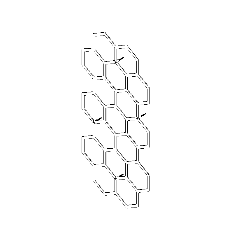 Klimplantrek HEXON van Stalen Design, cortenstalen wandpaneel met hexagon motief voor klimplanten.