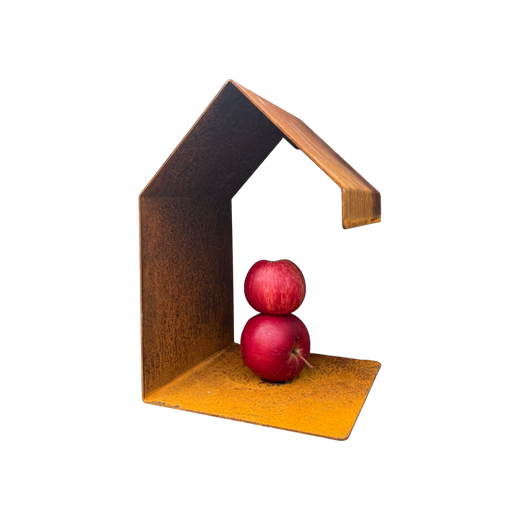 Vogelvoederhuis BITE – wandvoederhuisje met appelpi