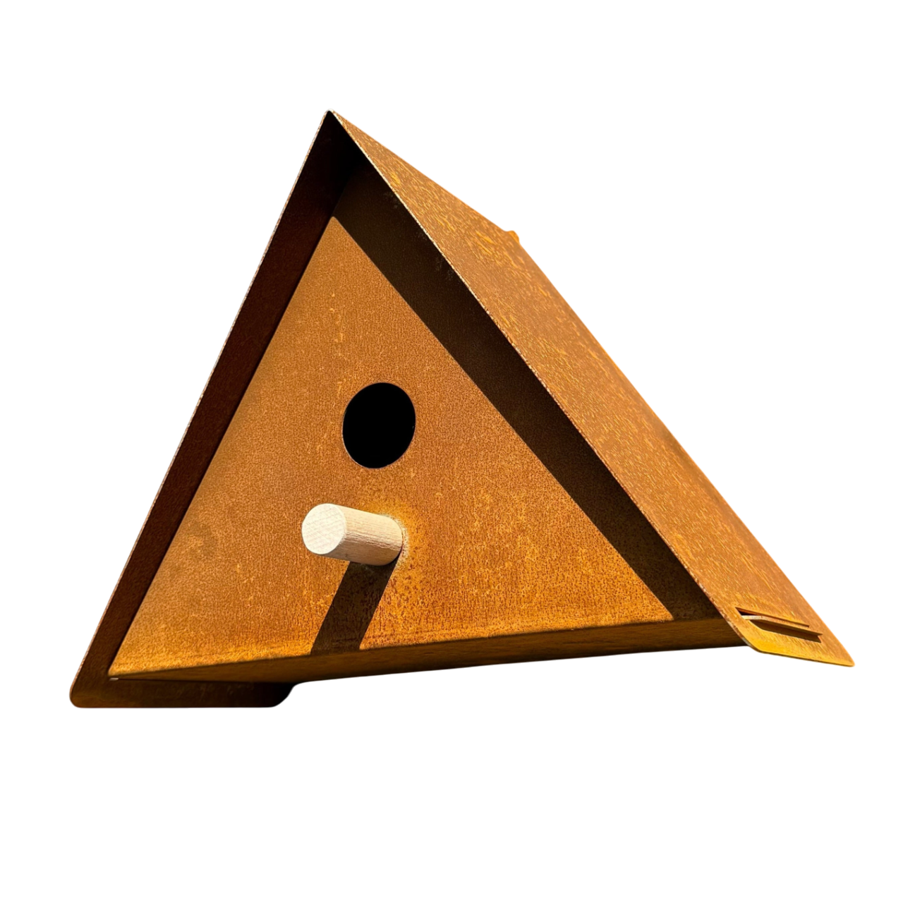 Vogelhuis UPSILON – wandvogelhuis met zitstokje en schaduwadvies