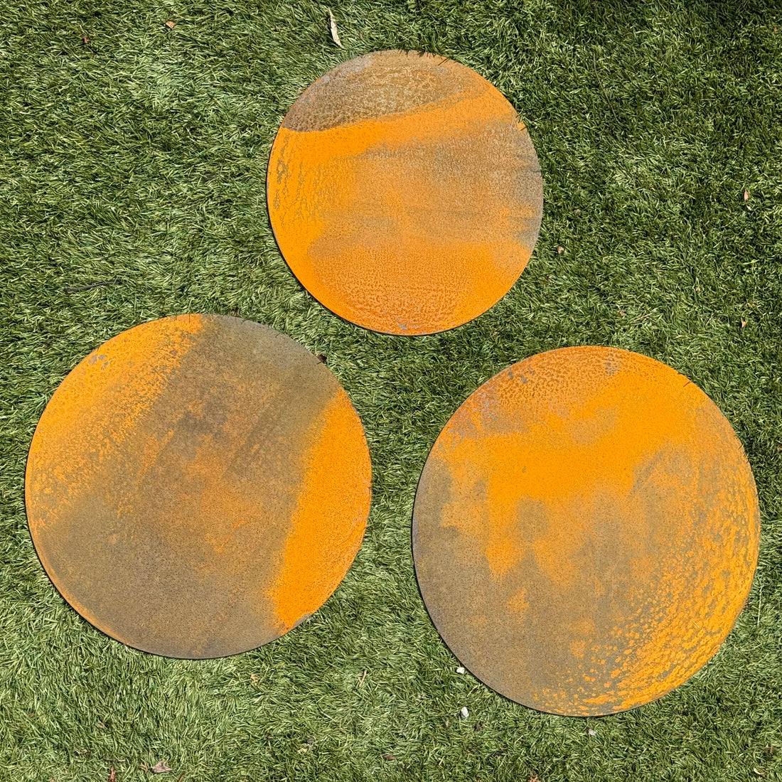 Stapsteen ROUND  – ronde cortenstalen stapsteen Ø30cm Ø35cm Ø40cm
