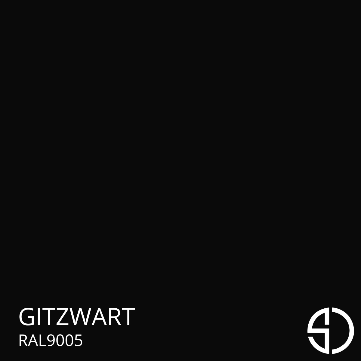 poedercoating in RAL9005 gitzwart, diepe zwarte afwerking met elegante uitstraling.