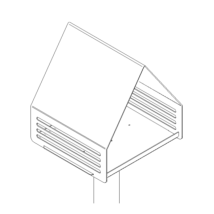 Design vogelvoederstation REZ met strakke vormgeving, duurzaam en weerbestendig