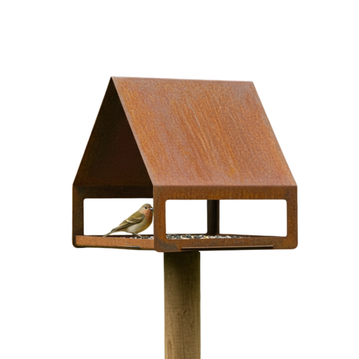 Design vogelvoederstation NIDO met strakke vormgeving, duurzaam en weerbestendig