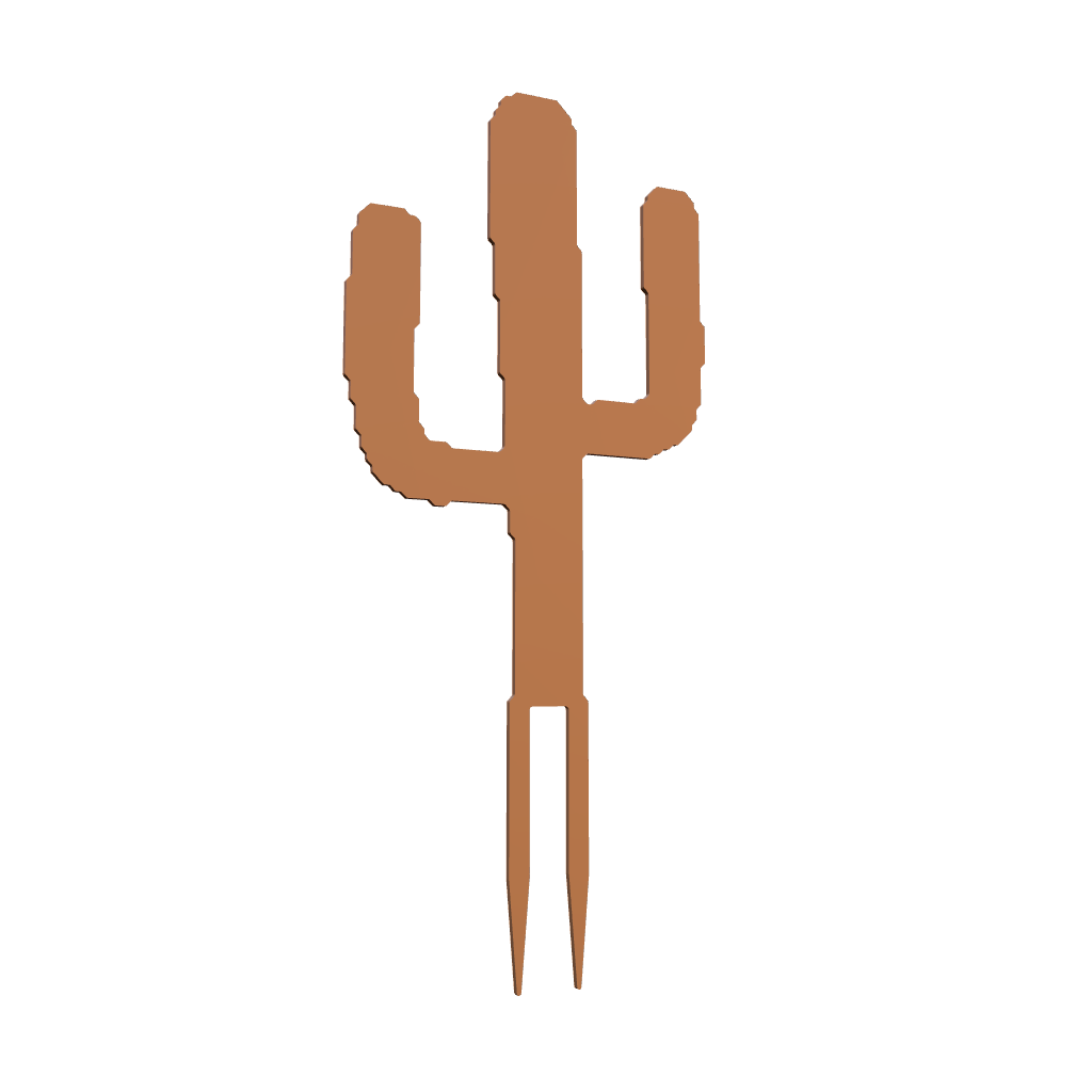 Tuinsteker CACCTUSS – cortenstalen plant cactus voor in de tuin