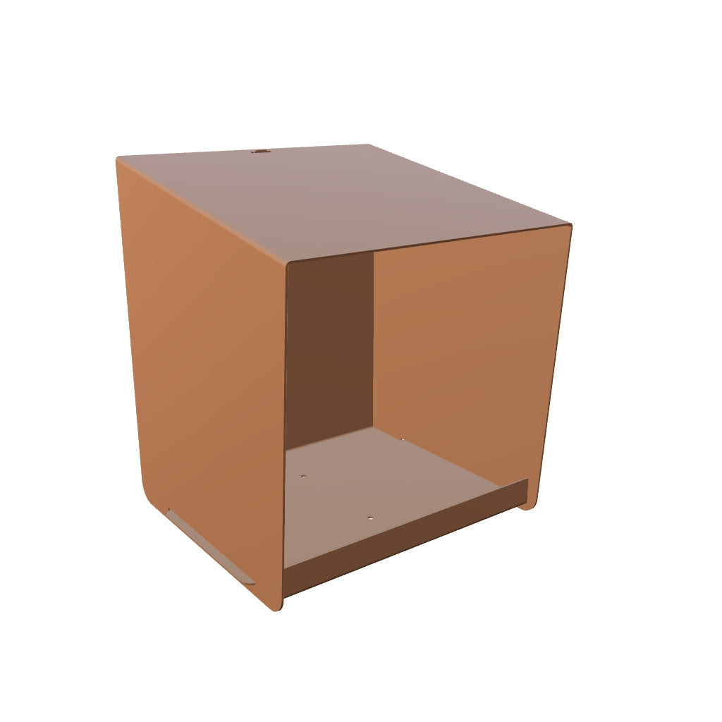 Vogelvoederhuis CHIRP – vierkant wandvoederhuisje 18x15x15 cm