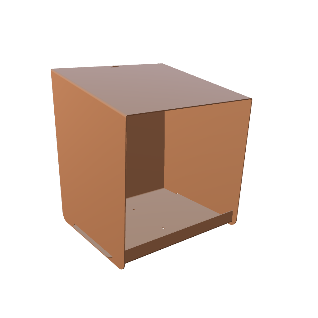 Vogelvoederhuis CHIRP – vierkant wandvoederhuisje 18x15x15 cm