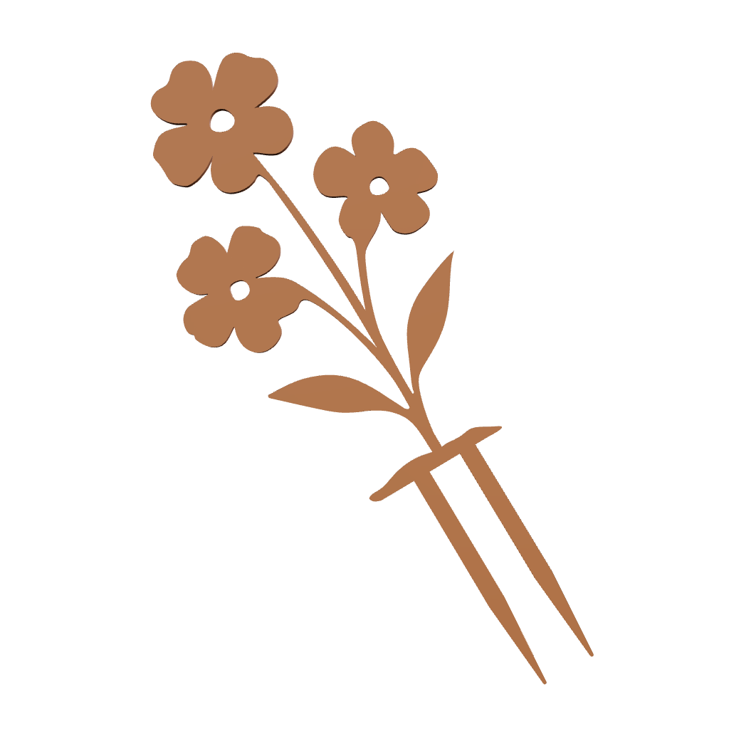 Tuinsteker FLORIFORM – cortenstalen bloemvorm voor tuinborder