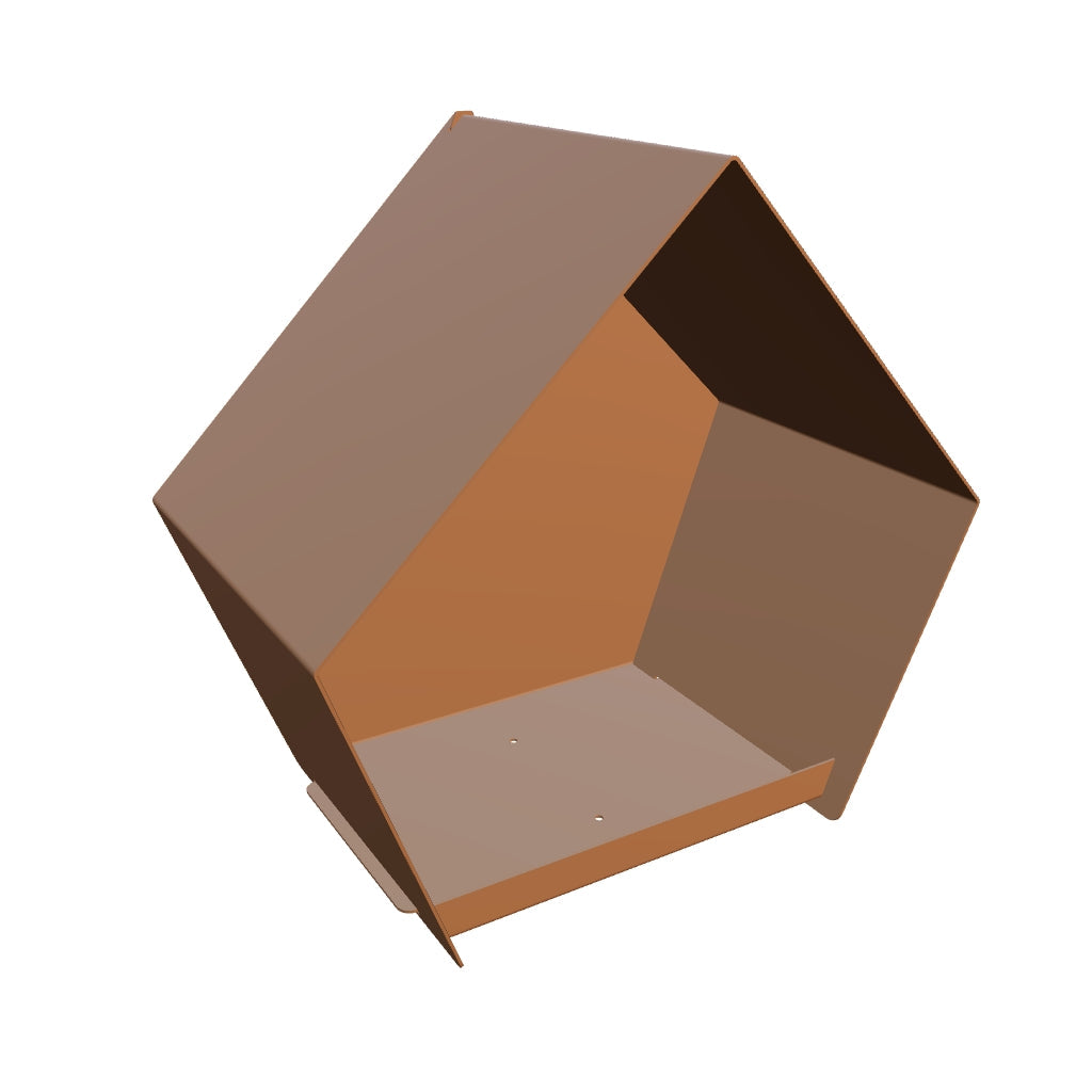 Vogelvoederhuis PERCH – vijfhoekig wandvoederhuis 