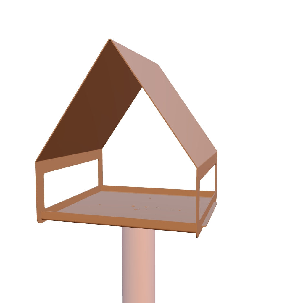 Design vogelvoederstation NIDO met strakke vormgeving, duurzaam en weerbestendig